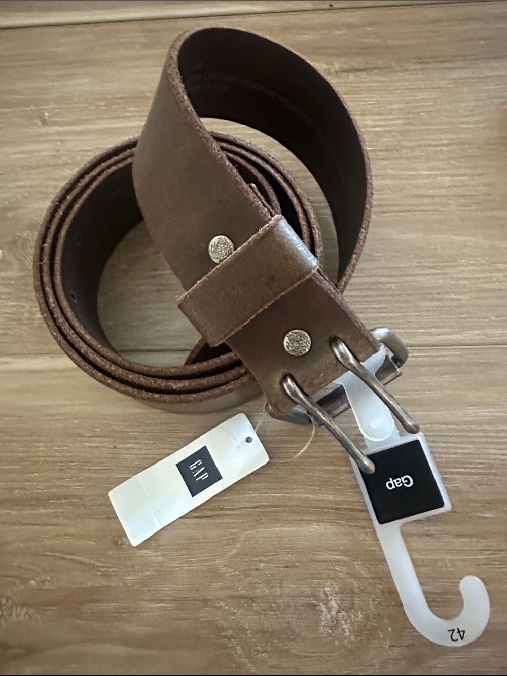 Gap Leather Belt 42 Deadstock